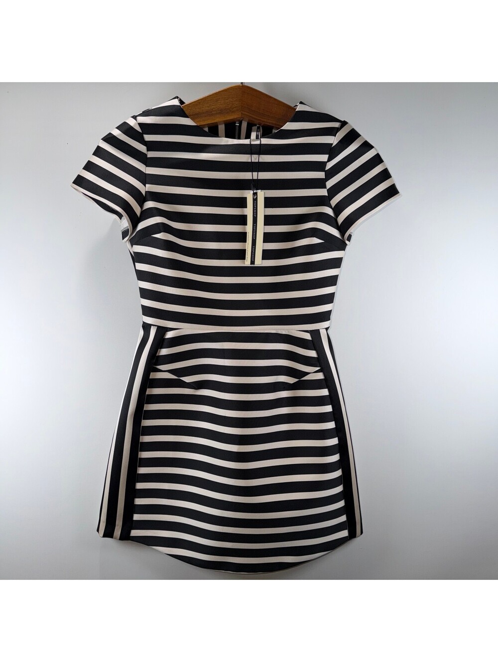 NWT TopShop Striped Satin Cocktail Dress - US 0/UK 4